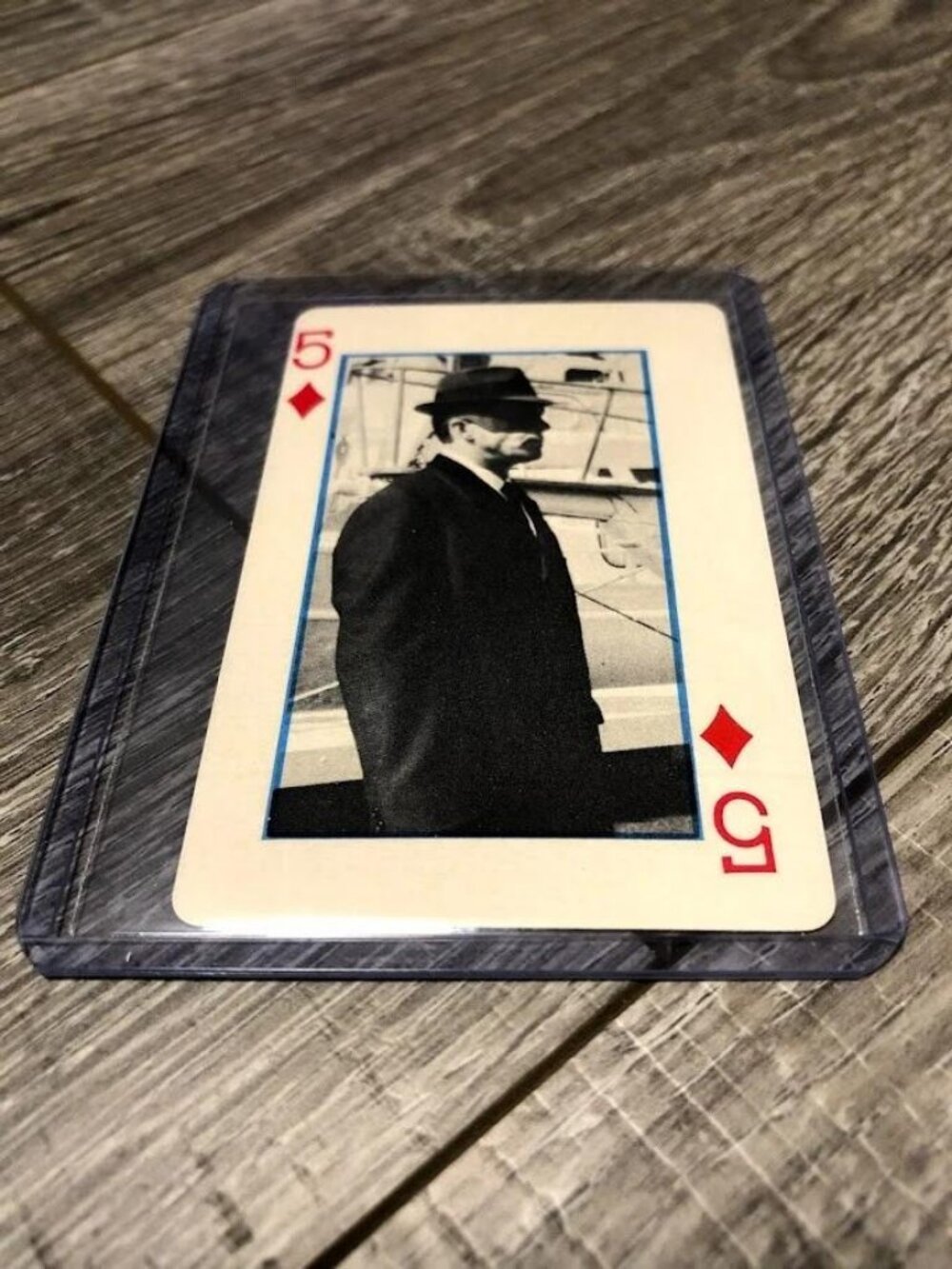 1966 Green Hornet Playing Cards Bruce Lee - 5 of Diamonds